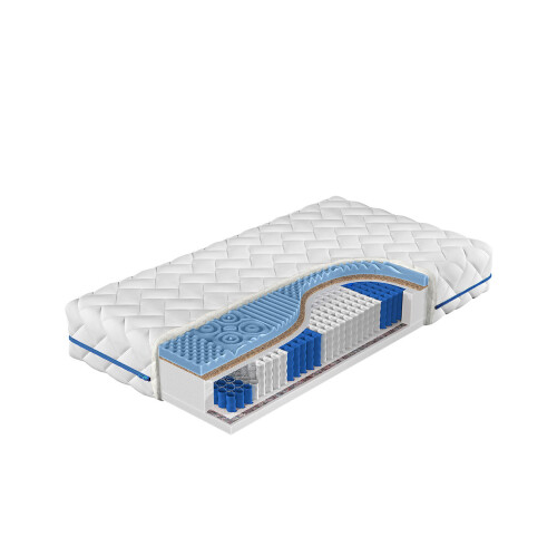 BLUE LINE Pocketfjedre madras med kokos
