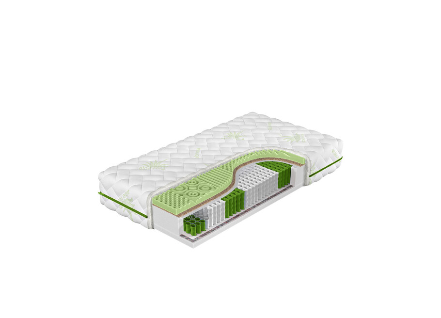 GREEN LINE Pocketfjedre madras med kokos #1