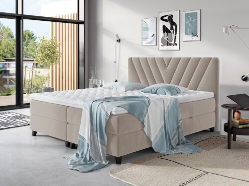 ROMANTIC Dobbeltseng med sengegavl