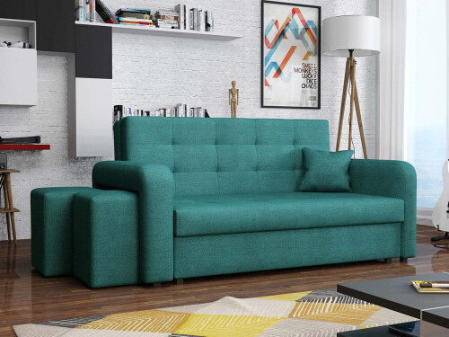 VIVA HOME II Sovesofa med puf (2 stk.)