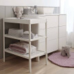 Puslebord/Reol med 2 hylder WOODIES - hvid #1