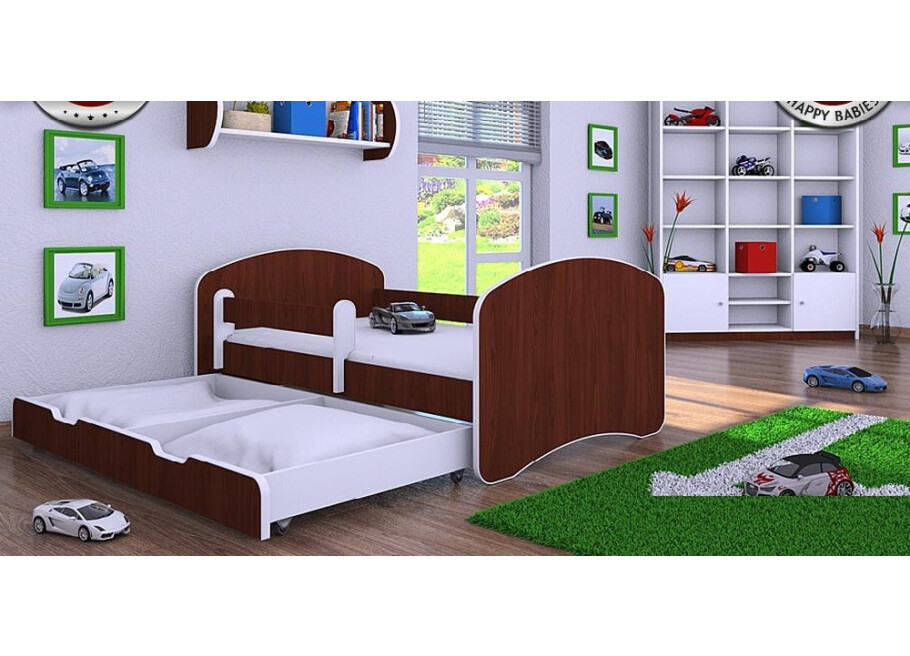 MODERNO 4KIDS SENG I VENGE MED STOR UNDERSKUFFE - LIGGEMÅL 190 X 90 CM #1