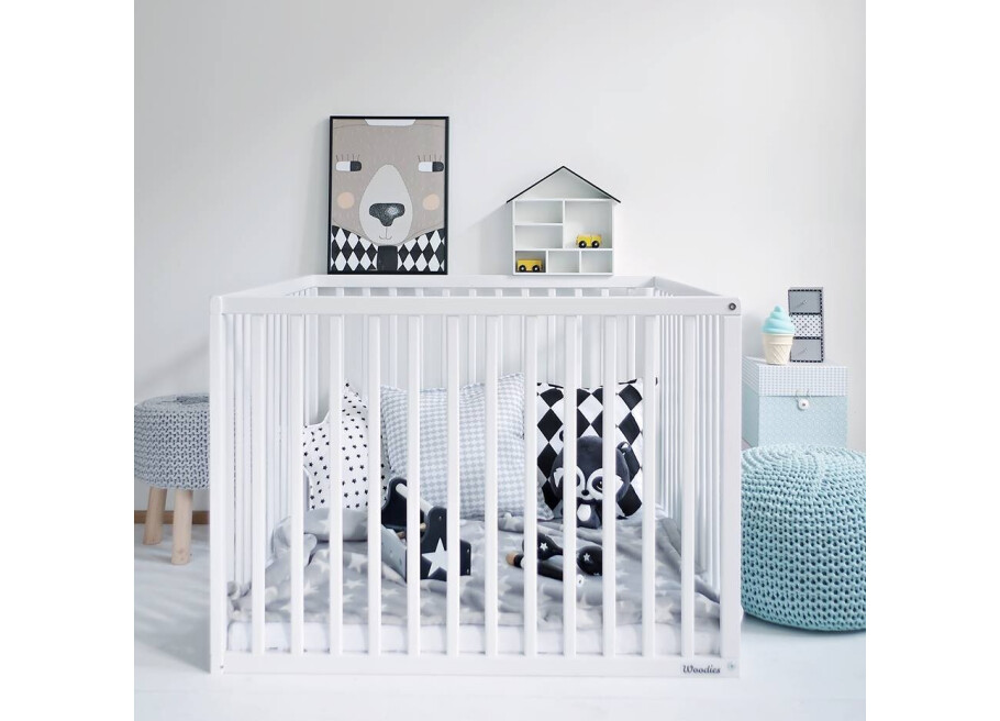 Woodies PLAYPEN kravlegård - white #1