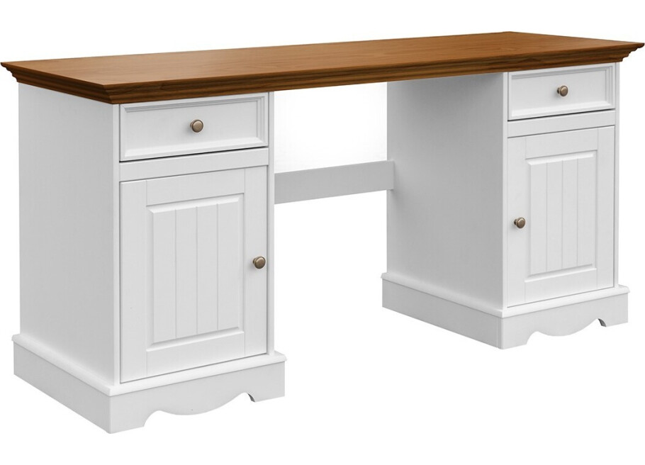 BELLUNO ELEGANTE Skrivebord Massivt Træ #1