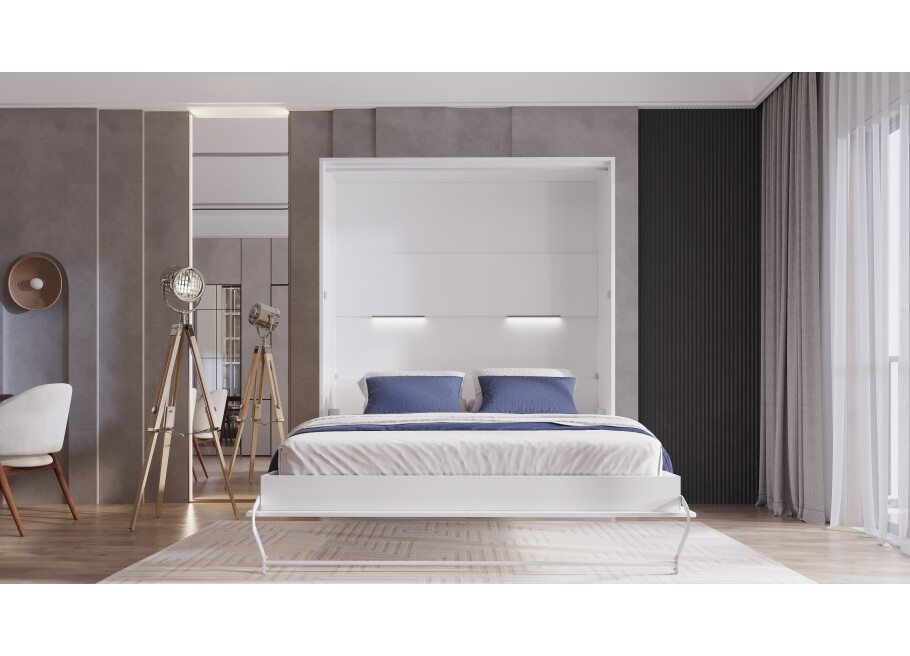 INVENTO CLASSIC Skabsseng - 160 x 200 cm MED LED #1